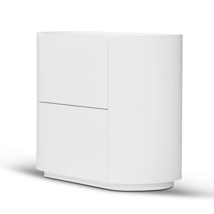 60cm Bedside Table - White Oak 6 60cm Bedside Table - White Oak - Image 6