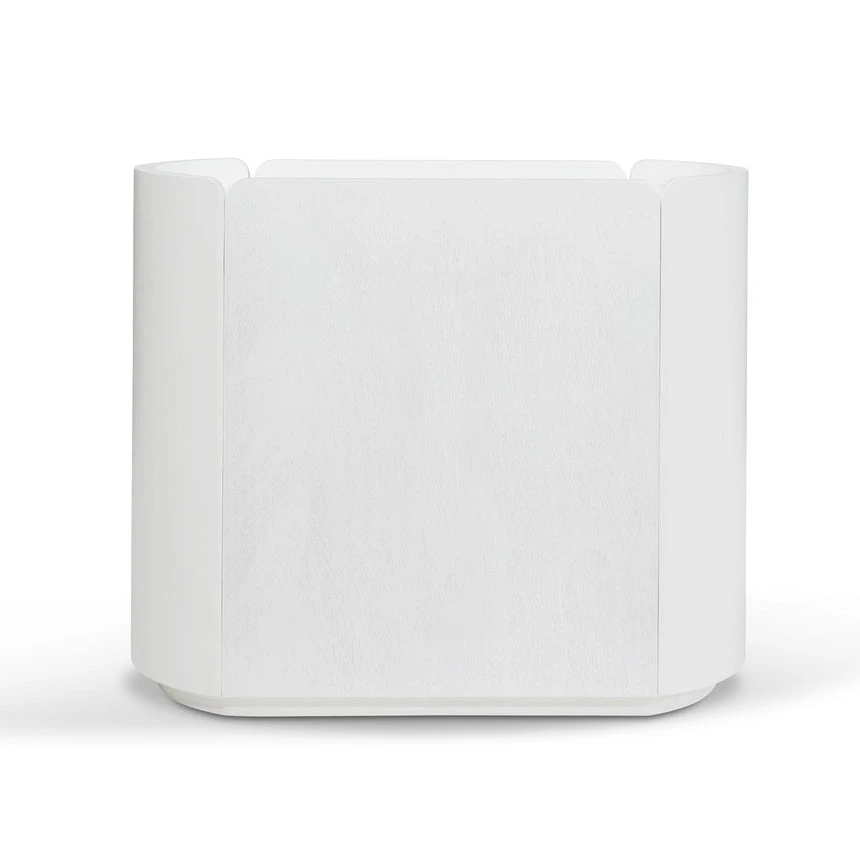 60cm Bedside Table - White Oak 3 60cm Bedside Table - White Oak - Image 3