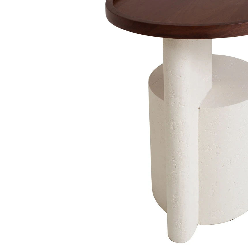 White Side Table - Walnut 7 White Side Table - Walnut - Image 7