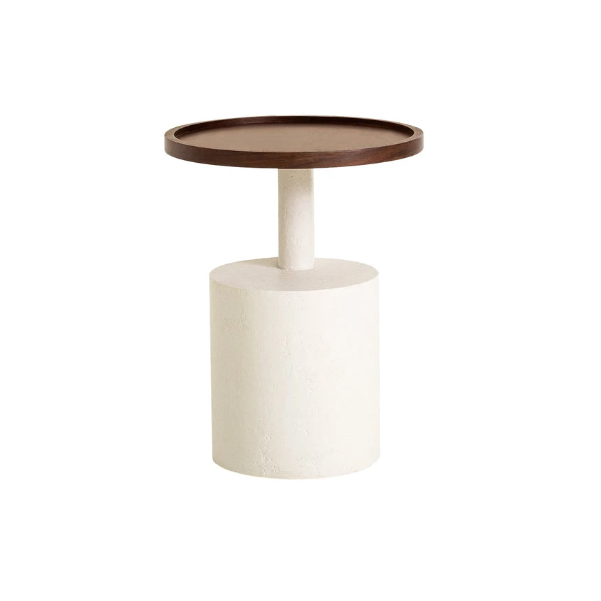 White Side Table - Walnut 5 White Side Table - Walnut - Image 5