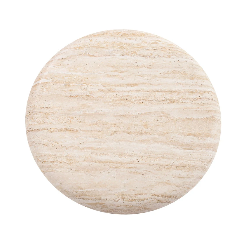 Walnut Side Table - Stone Look Beige 6 Walnut Side Table - Stone Look Beige - Image 6