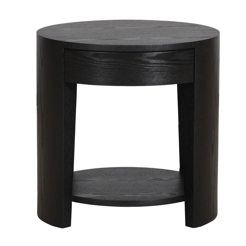 55cm Side Table - Full Black - Image 2