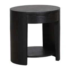 55cm Side Table - Full Black