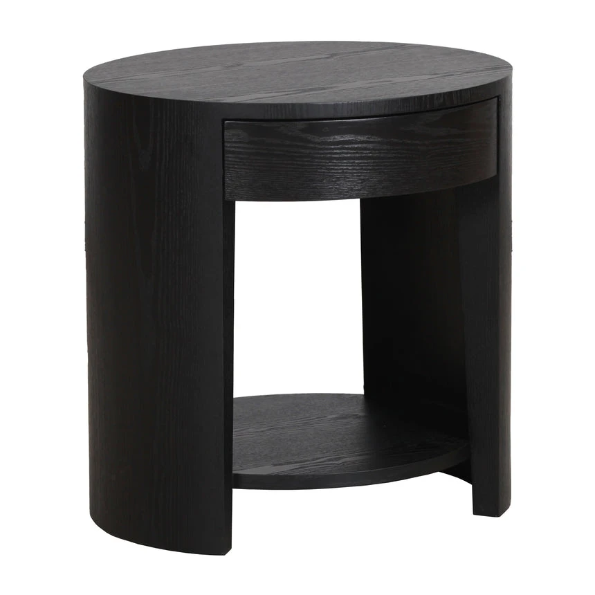55cm Side Table - Full Black