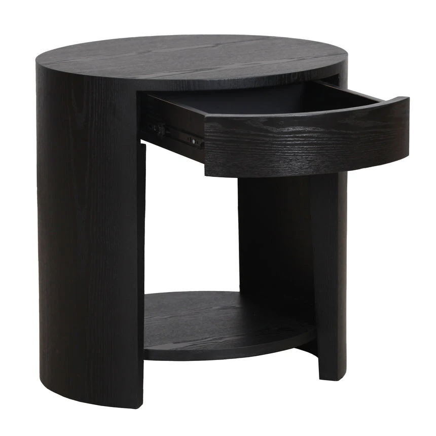 55cm Side Table - Full Black - Image 5