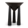 45cm Round Side Table - Full Black