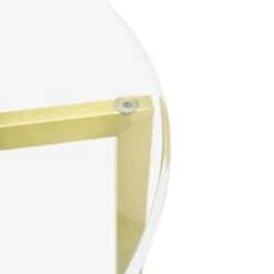 Round Glass Side Table - Gold Base -Calibre Furniture Sales Store ST2356 KS 4 860x 5a9833be f480 4d38 866f ca0062b6ed20