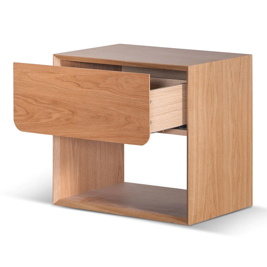 Oak Bedside Table - Natural - Image 4