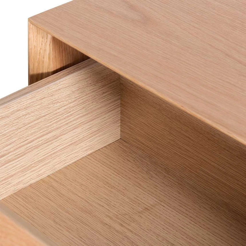 Oak Bedside Table - Natural - Image 5