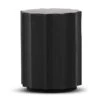 40cm (D) Recycled Side Table - Full Black