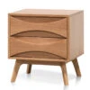 2 Drawer Bedside Table - Natural