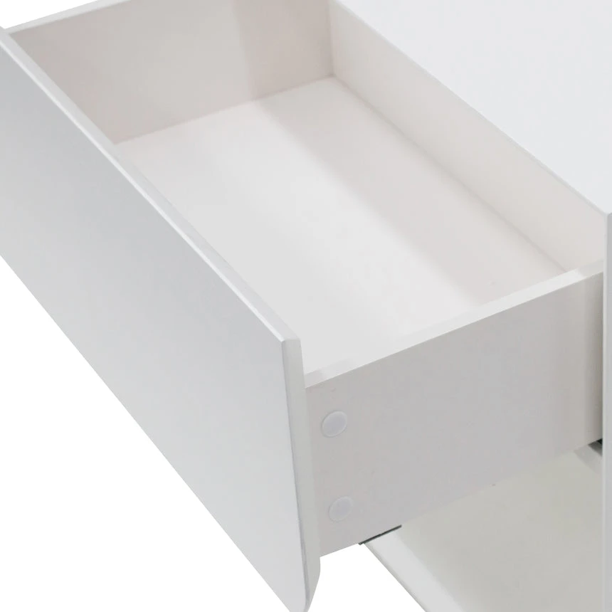 Oak Bedside Table - White - Image 6