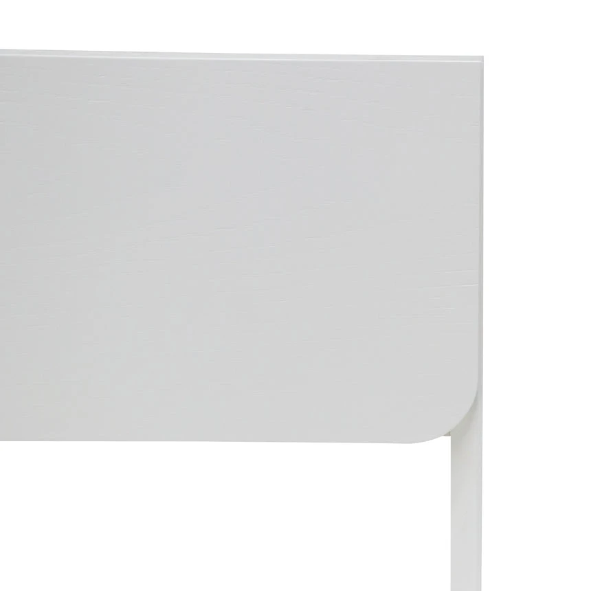 Oak Bedside Table - White - Image 7