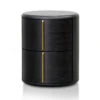 46cm Round Bedside Table - Black