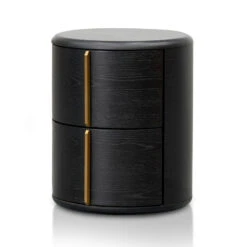 46cm Round Bedside Table - Black -Calibre Furniture Sales Store ST8204 CN 02 860x 666cf31b 9925 47c5 ad53 f27b45ab865c