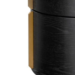 46cm Round Bedside Table - Black -Calibre Furniture Sales Store ST8204 CN 07 860x 1b0342b0 101f 4655 945a f90d15cdd37b