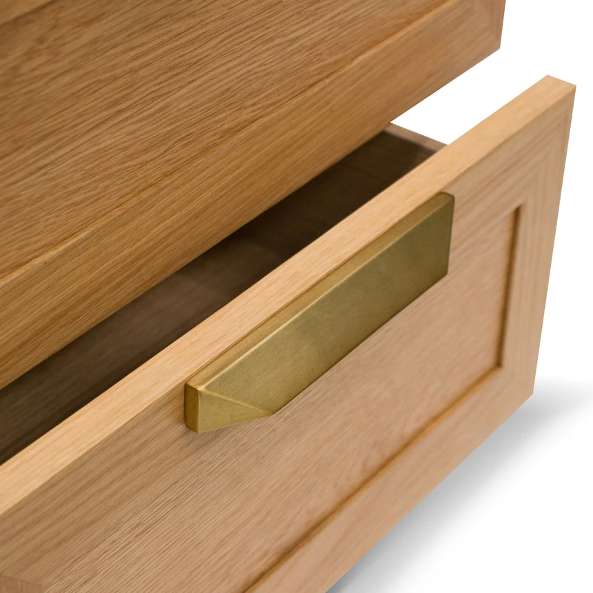 Bedside Table - Natural With Marble Top - Image 10