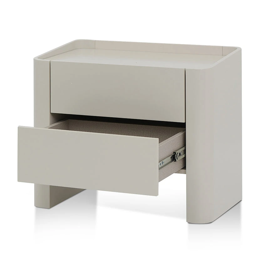 Bedside Table - Light Grey - Image 4
