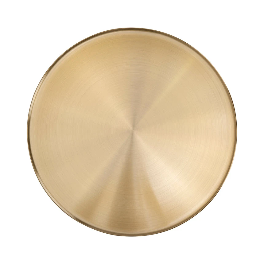 45 Cm Brushed Gold Side Table - Rosso Levanto Marble - Image 7