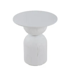 Round Side Table - Full White -Calibre Furniture Sales Store ST8956 NIRoundSideTable FullWhite 2 860x 8af7c73a 2d0a 4934 acc2 0fdbcf59a959