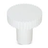 50cm Round Side Table - Full White