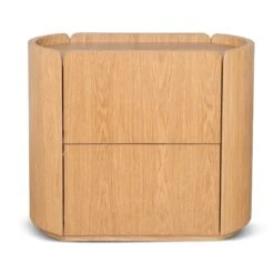 60cm Bedside Table - Natural Oak With Marble Top -Calibre Furniture Sales Store ST8980 CN60cmBedsideTable NaturalOak 1 172fa93d b5b1 4ac0 8b6d 26b2adaff915