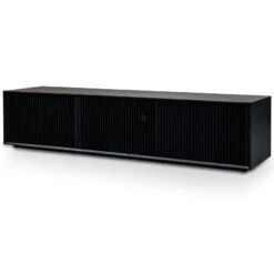 2m Entertainment TV Unit - Black Veneer