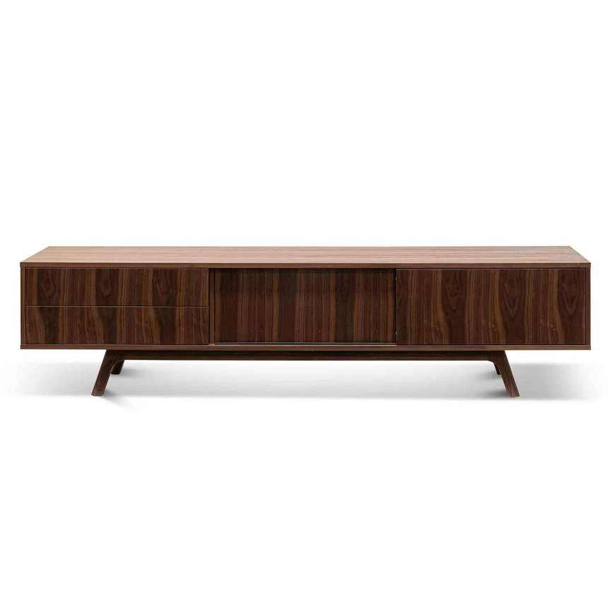 2.1m TV Entertainment Unit - Walnut - Image 2