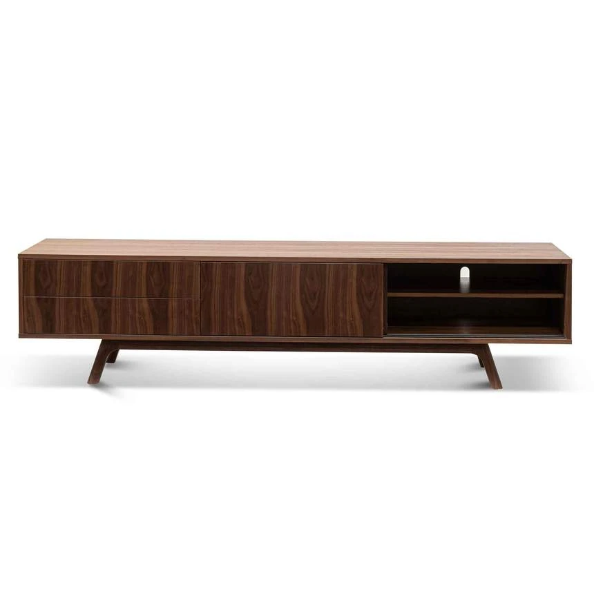 2.1m TV Entertainment Unit - Walnut - Image 4