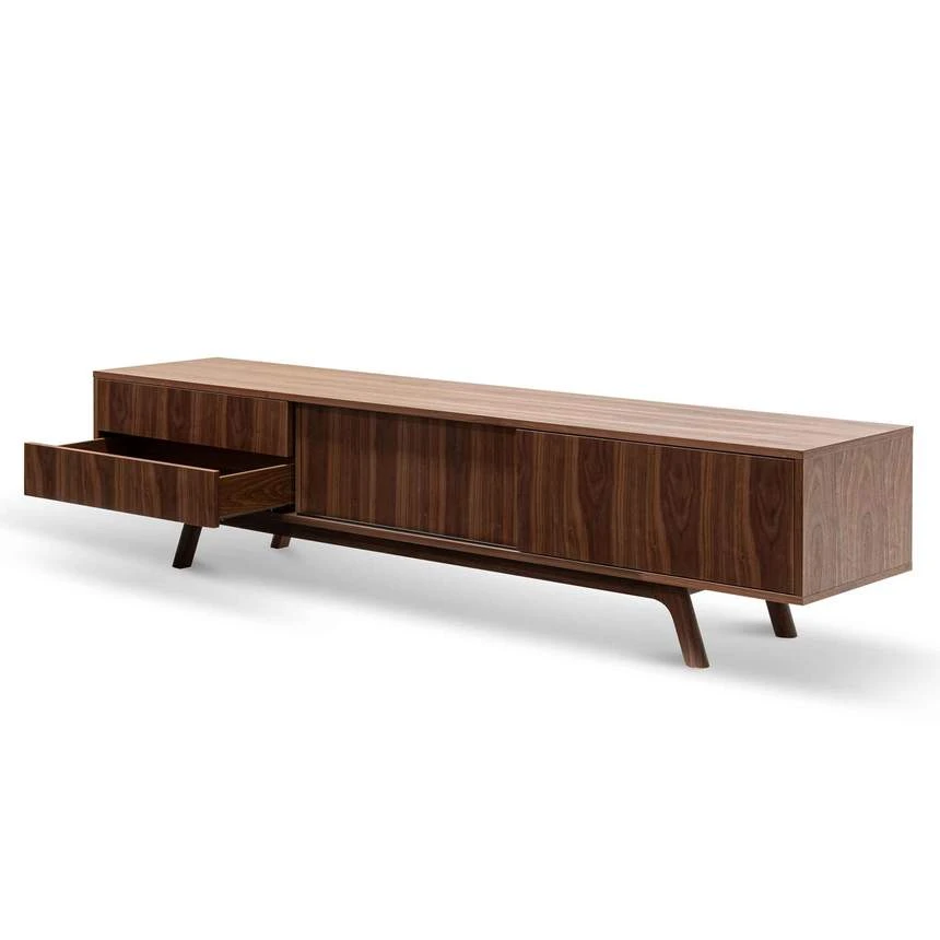 2.1m TV Entertainment Unit - Walnut - Image 5