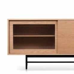 2.1m Wooden Entertainment TV Unit - Natural With Flute Glass Door -Calibre Furniture Sales Store TV6634 KD 2.1m Wooden Entertainment TV Unit Natural with Flute Glass Door 6 860x 5eed9024 7b59 4b04 859c 585496fa2413