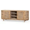 2.1m Sideboard Unit - Natural With Rattan Doors