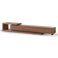 Extendable TV Entertainment Unit - Walnut