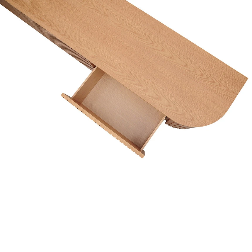 2.4m TV Entertainment Unit - Natural Oak 8 2.4m TV Entertainment Unit - Natural Oak - Image 8