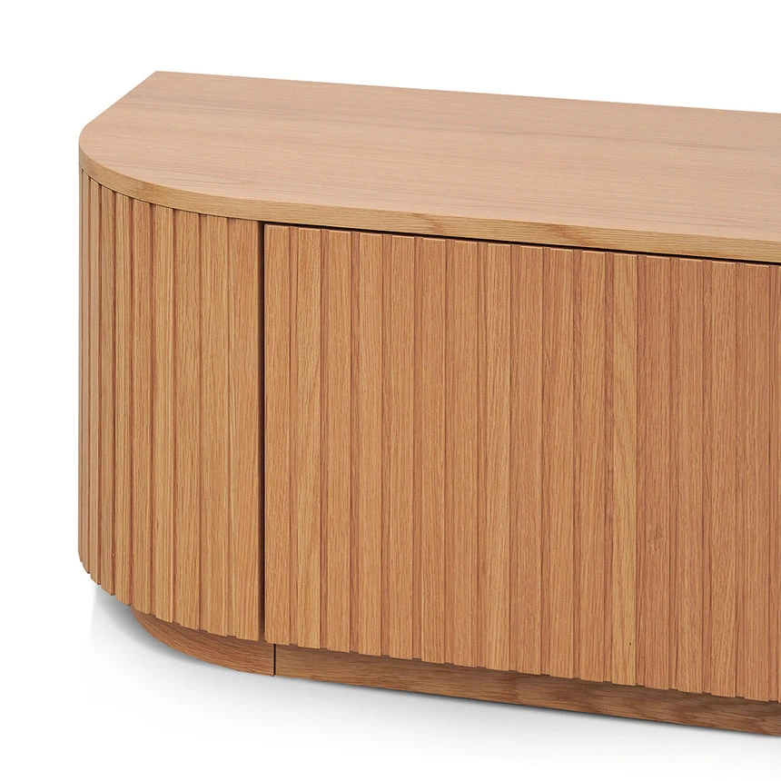 2.4m TV Entertainment Unit - Natural Oak 4 2.4m TV Entertainment Unit - Natural Oak - Image 4