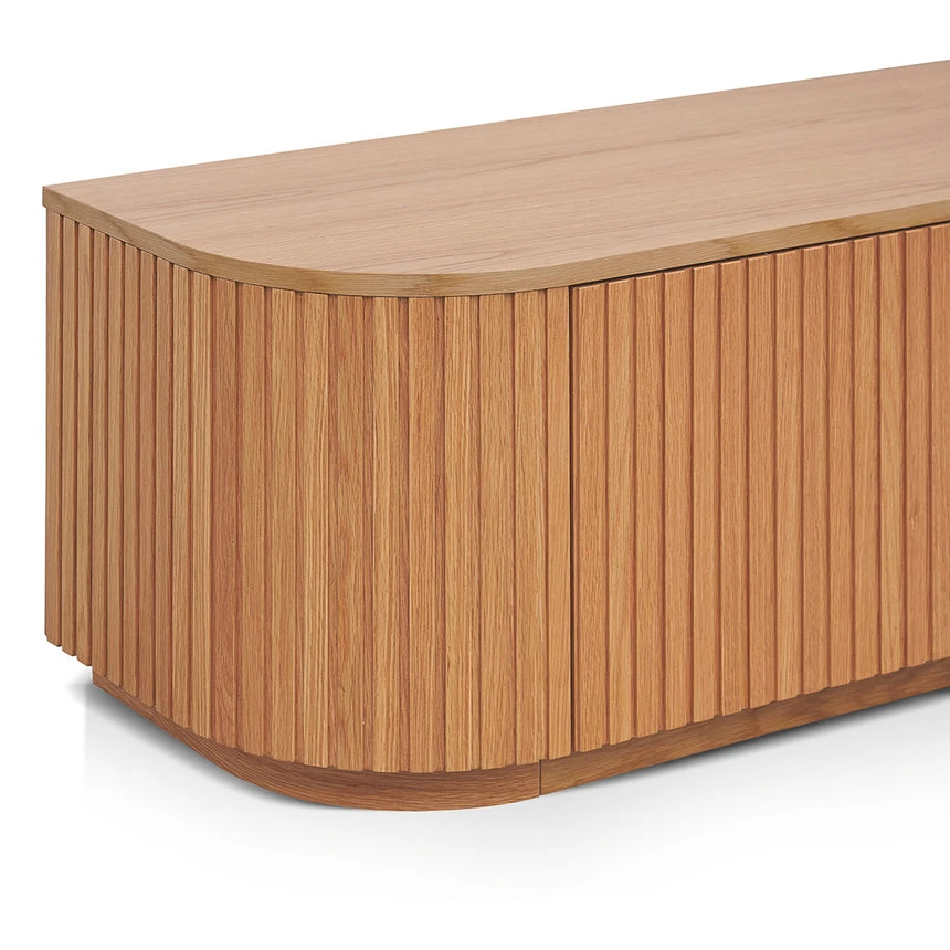 2.4m TV Entertainment Unit - Natural Oak 3 2.4m TV Entertainment Unit - Natural Oak - Image 3