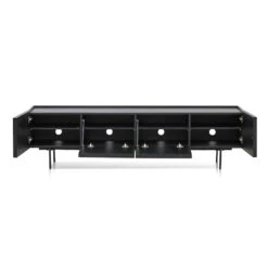 2m Wooden TV Entertainment Unit - Full Black -Calibre Furniture Sales Store TV8446 KD5 860x 93b78e57 308c 4365 ac3b 495cf42fc3bf