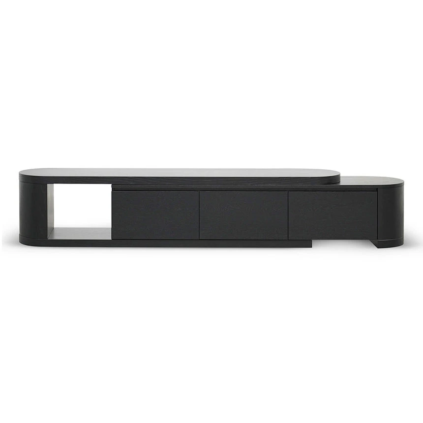 Extendable TV Entertainment Unit - Full Black Oak - Image 3