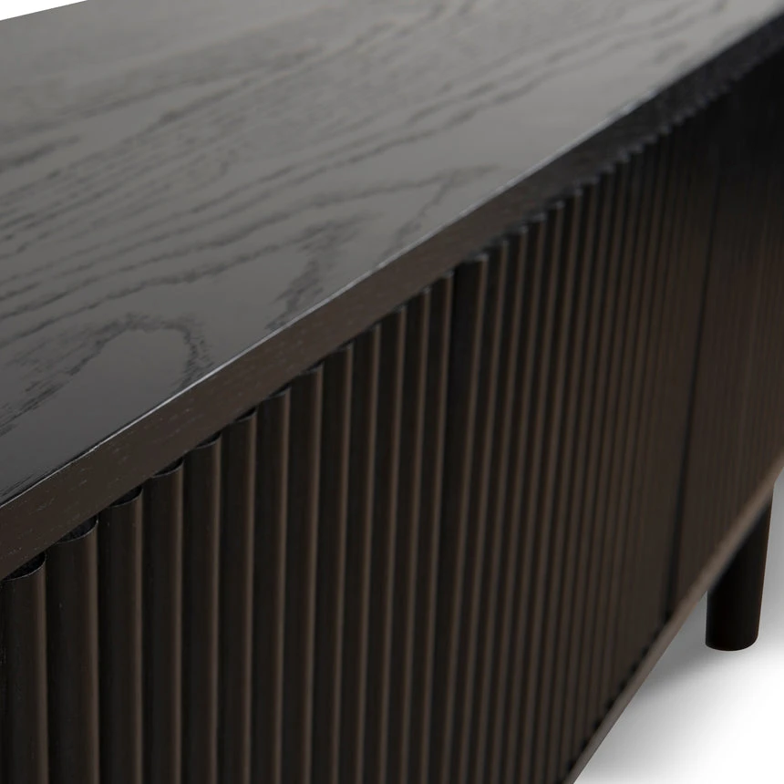 1.6m TV Entertainment Unit - Full Black - Image 8