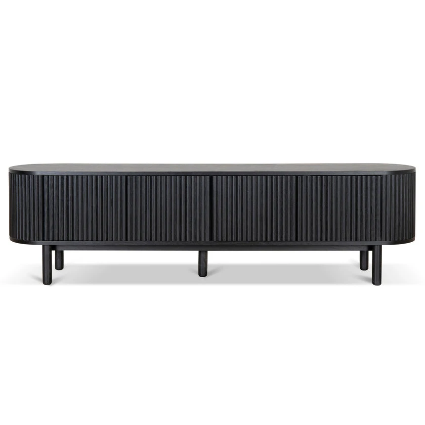 2m TV Entertainment Unit - Full Black 2 2m TV Entertainment Unit - Full Black - Image 2