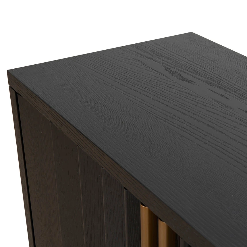 2m TV Entertainment Unit - Textured Espresso Black 14 2m TV Entertainment Unit - Textured Espresso Black - Image 14