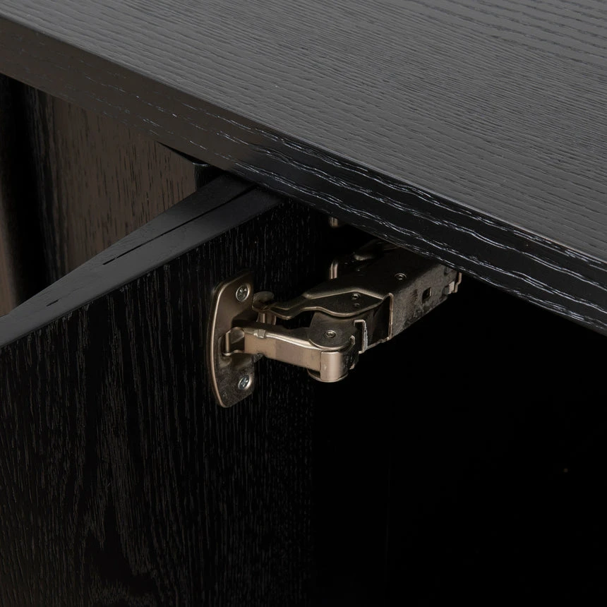 2m TV Entertainment Unit - Textured Espresso Black 17 2m TV Entertainment Unit - Textured Espresso Black - Image 17