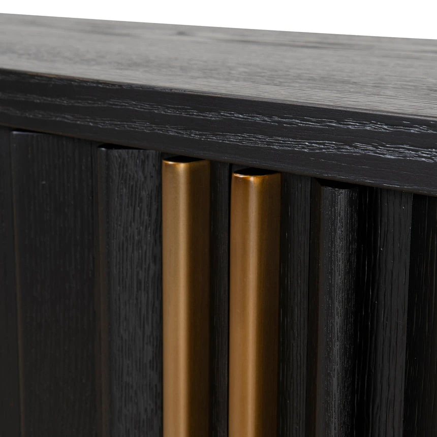 2m TV Entertainment Unit - Textured Espresso Black 10 2m TV Entertainment Unit - Textured Espresso Black - Image 10