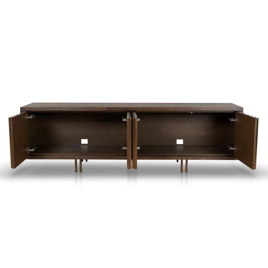 2m TV Entertainment Unit - Caramel Oak 6 2m TV Entertainment Unit - Caramel Oak - Image 6