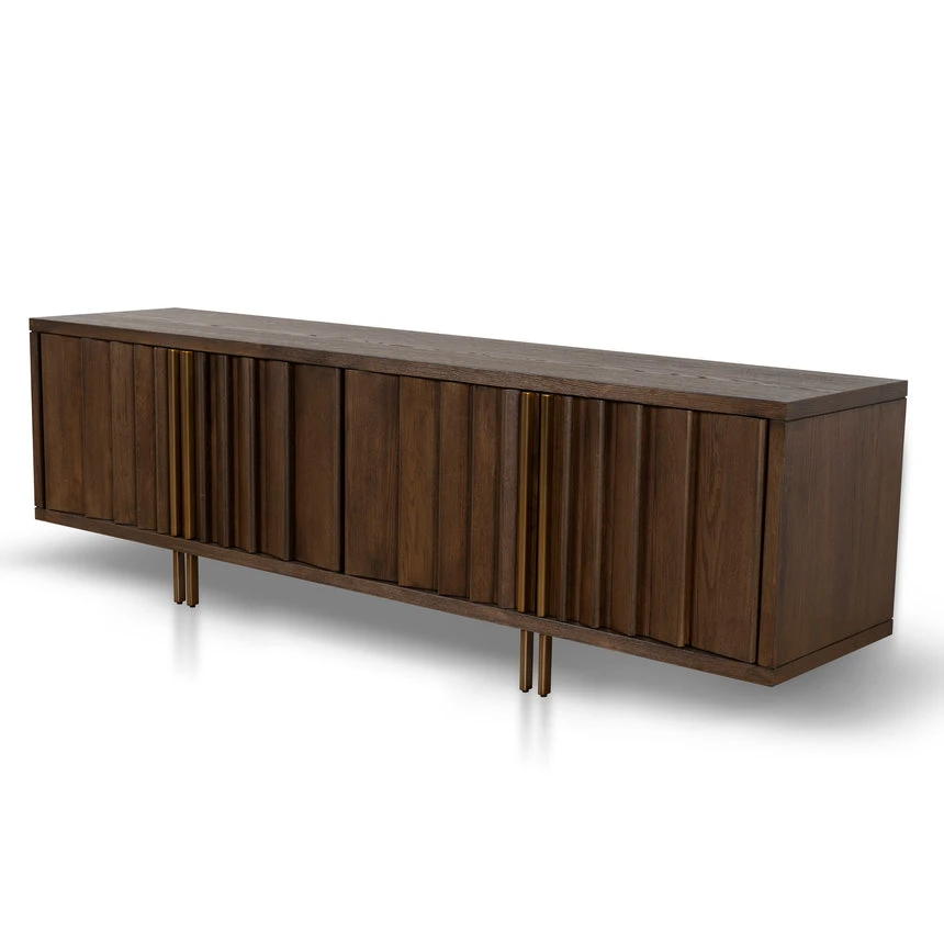 2m TV Entertainment Unit - Caramel Oak 1 2m TV Entertainment Unit - Caramel Oak