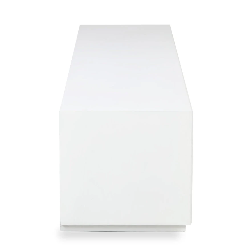 2.2m Elm TV Entertainment Unit - White 3 2.2m Elm TV Entertainment Unit - White - Image 3