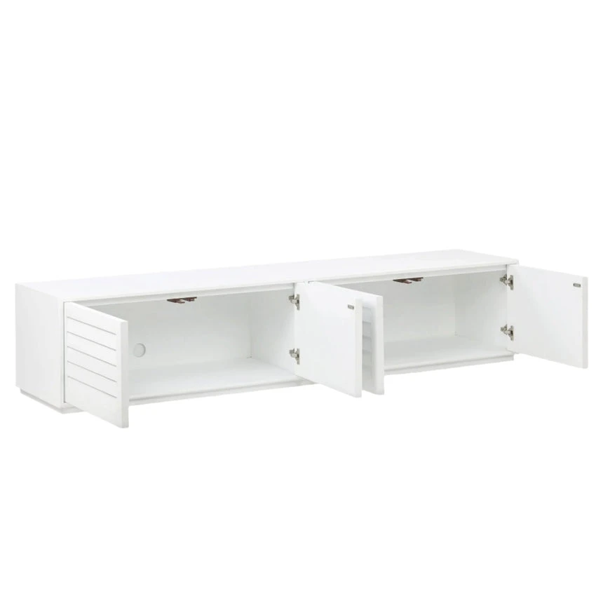 2.2m Elm TV Entertainment Unit - White 4 2.2m Elm TV Entertainment Unit - White - Image 4