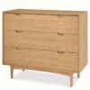 3 Drawer Chest Scandinavian Design - Natural