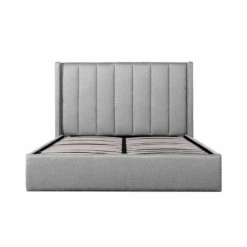 Fabric King Bed Frame - Pearl Grey With Storage -Calibre Furniture Sales Store cb423 1 3 860x 80d74171 57f8 4171 8636 587dbad934c7