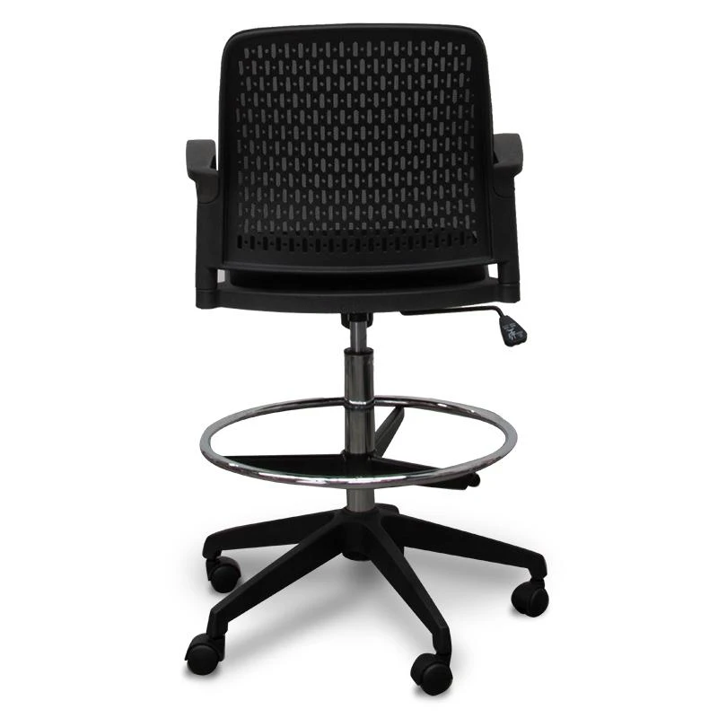 Drafting Office Chair - Black - Image 3